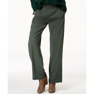 NWT Women's EILEEN FISHER Woven Tencel Straight Pant in "Deep Hemlock" | Size PL